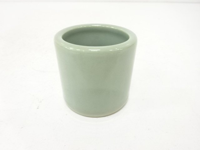 JAPANESE TEA CEREMONY / KYO WARE / CELADON / FUTAOKI LID REST